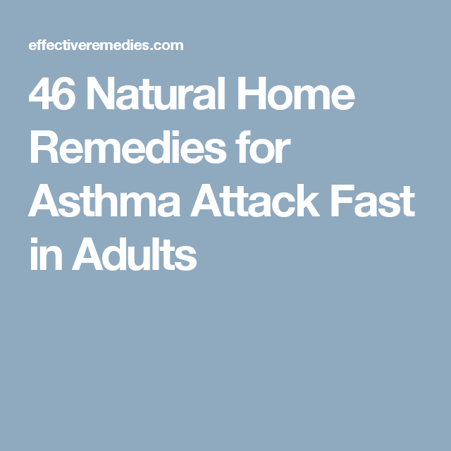 12 Natural Home Remedies For Asthma Attack Fast In Adults