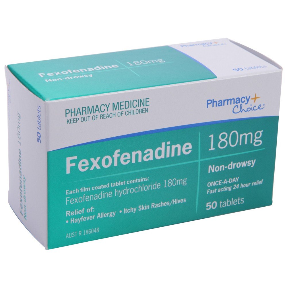 Allegra (Fexofenadine) 30 mg, 120 mg, 180 mg