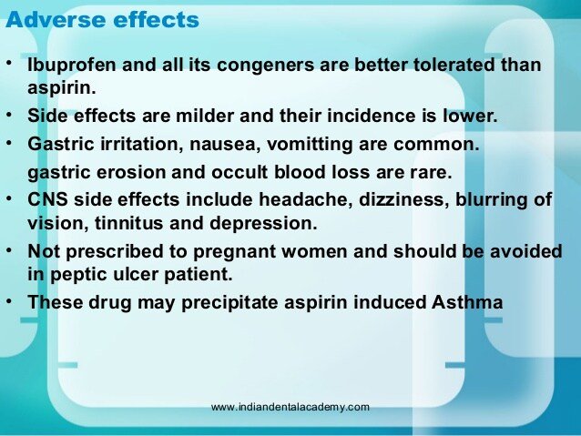 Asthma Ibuprofen Side Effects