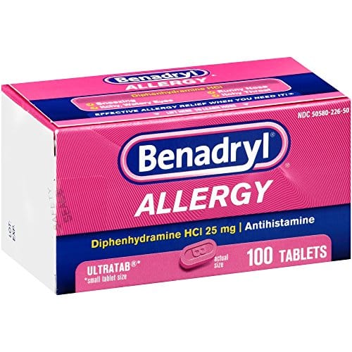 Benadryl Ultratabs Antihistamine Allergy Relief with Diphenhydramine ...