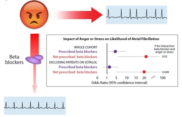 Beta blockers can block the effects of stress and anger in patients ...