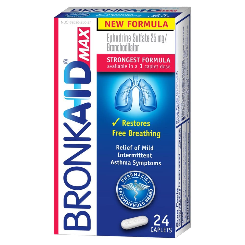 Bronkaid Max, Asthma Relief, 24ct.