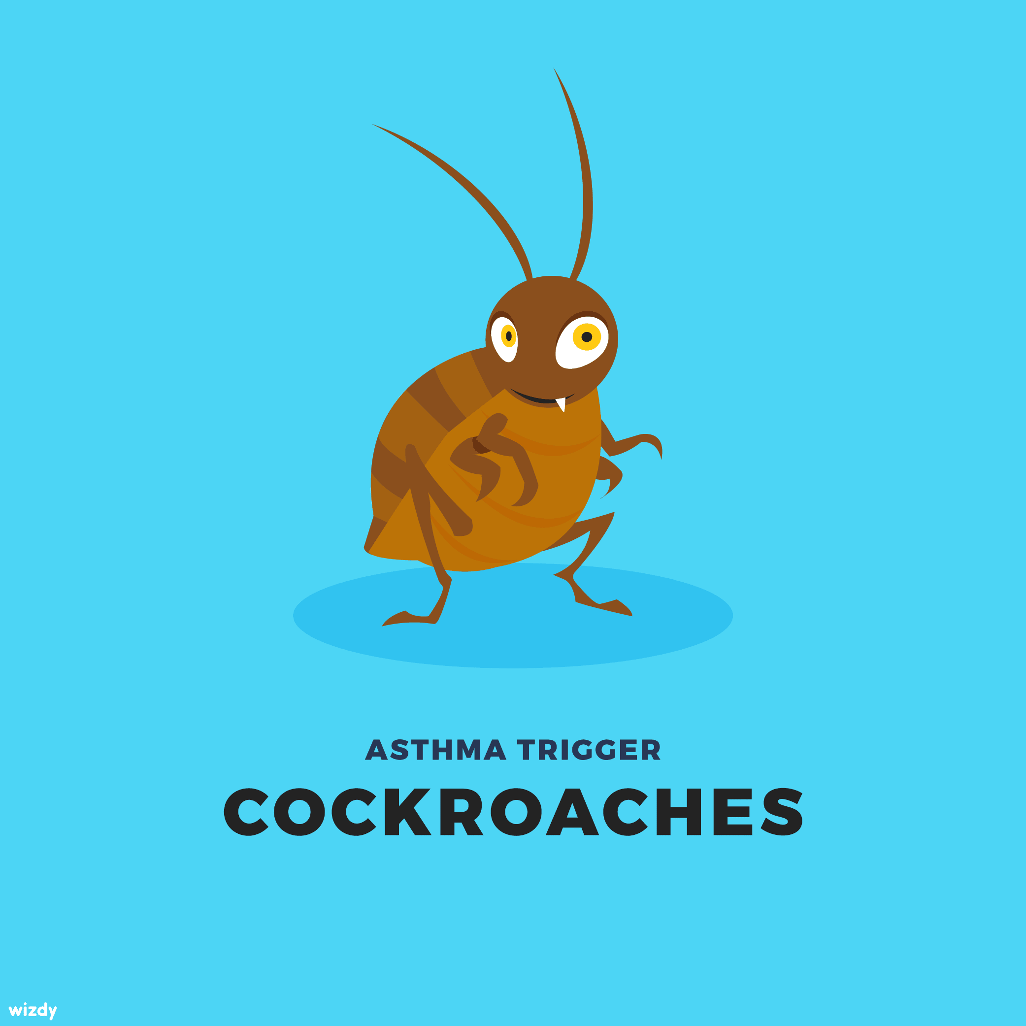 Did you know that cockroaches are an asthma trigger? Their waste ...