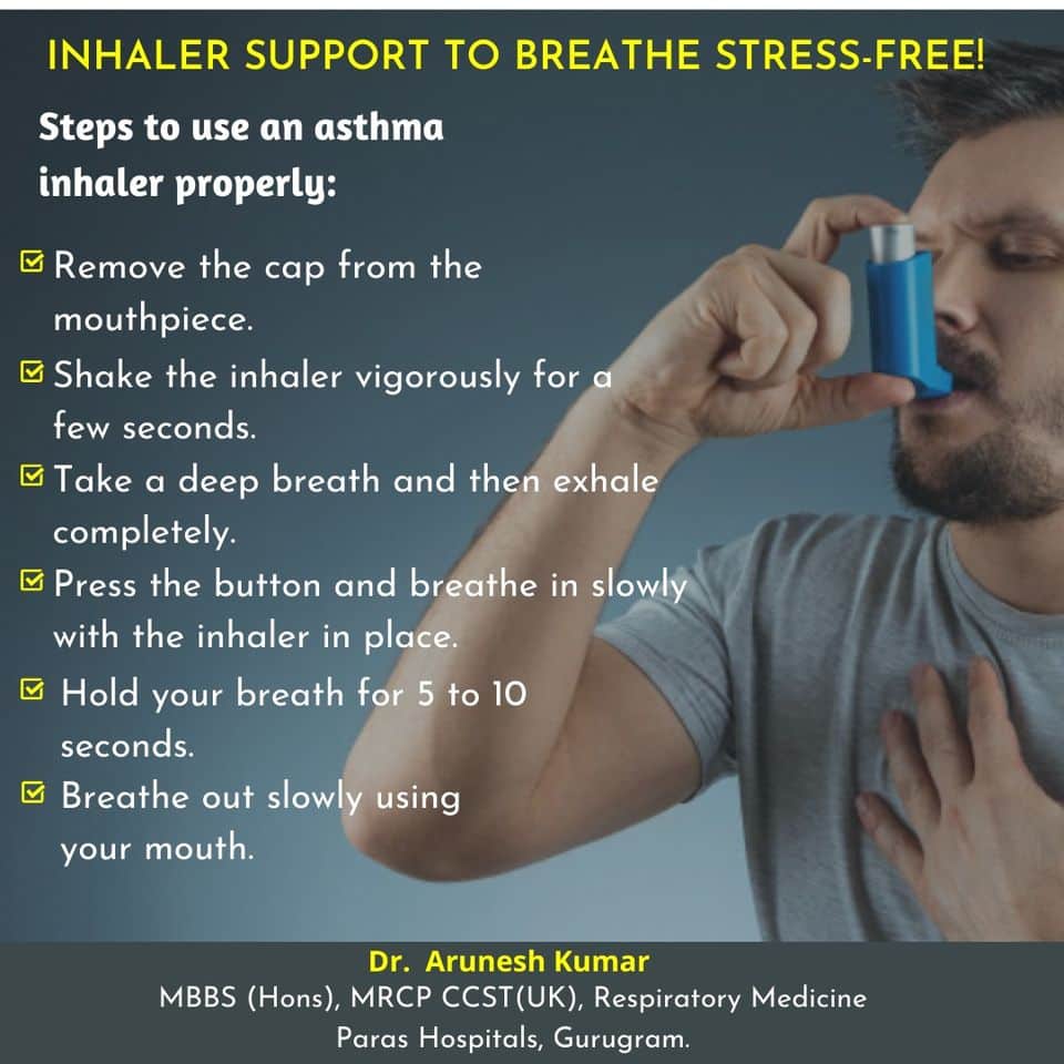 Dr. Arunesh Kumar Pulmonologist: Some Steps to Use an Ashthma Inhaler ...