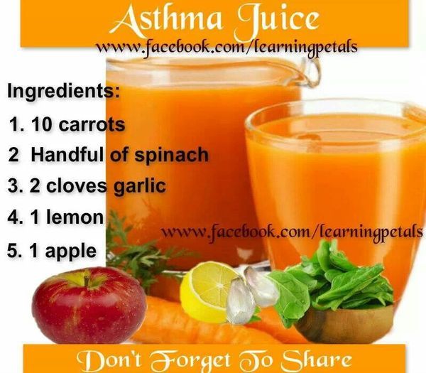 Juicing for health, Juicing recipes, Natural asthma remedies