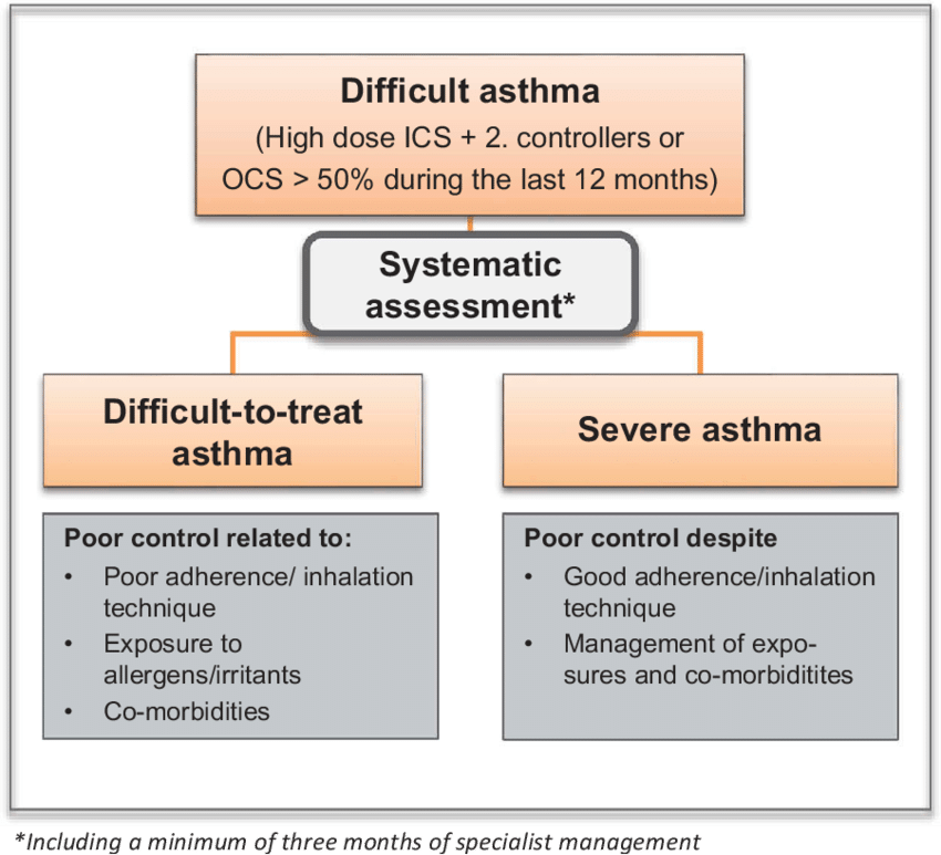 Severe asthma: definition and systematic assessement ...
